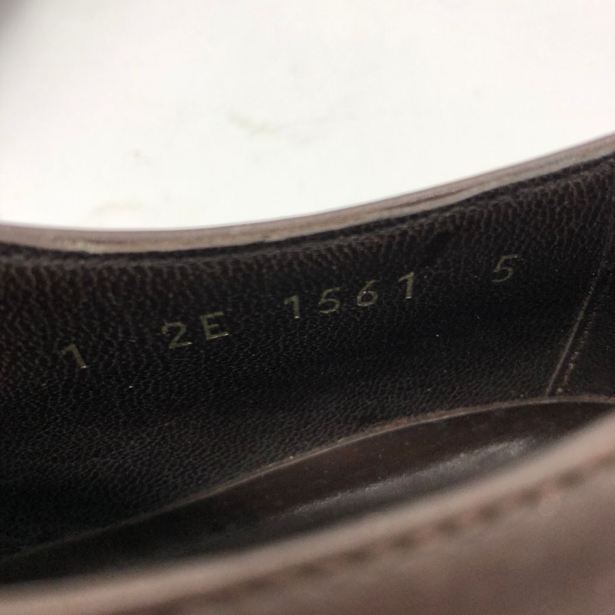 プラダ ダービーシューズ ダークブラウン サイズ5 PRADA 約25.0cm【AFC47】