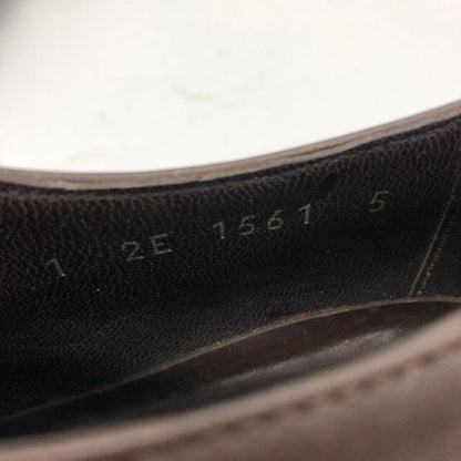 プラダ ダービーシューズ ダークブラウン サイズ5 PRADA 約25.0cm【AFC47】