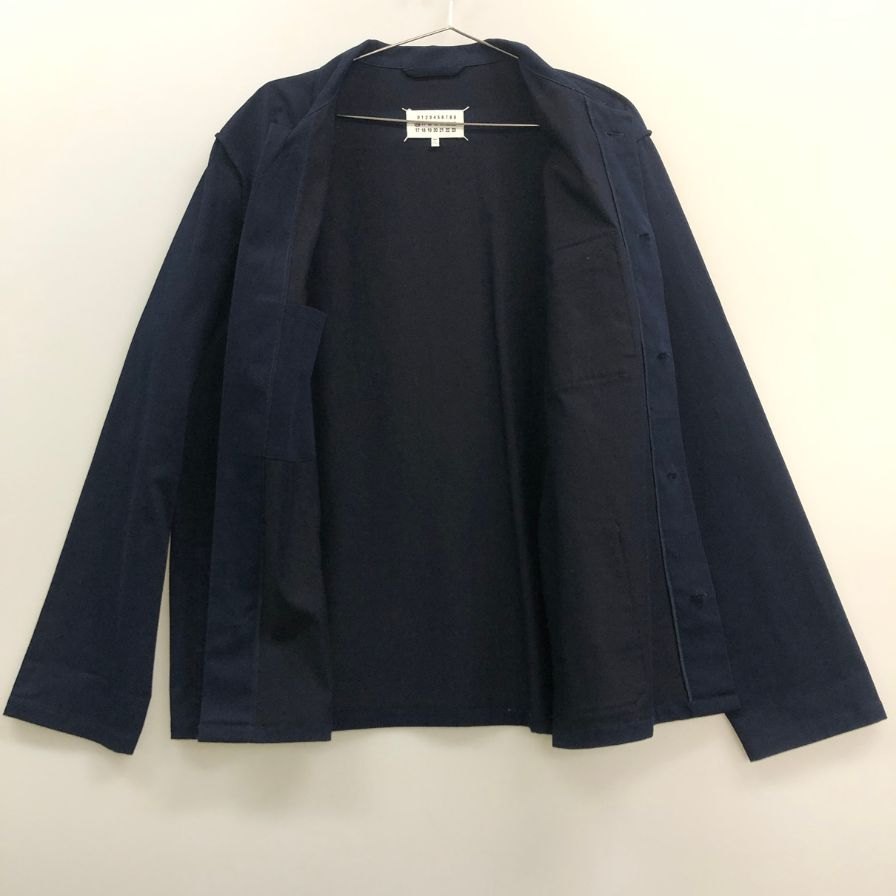 美品◆メゾンマルジェラ ジャケット マルチポケット シャツジャケット S50DL0443 20AW ネイビー メンズ サイズ48 Maison Margiela 【AFA22】