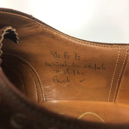 チャーチ フルブローグ 2都市 BUCK スエード 73ラスト ブラウン サイズUK9.5B Church's スエードシューズ 約27.5cm【LA】【中古】