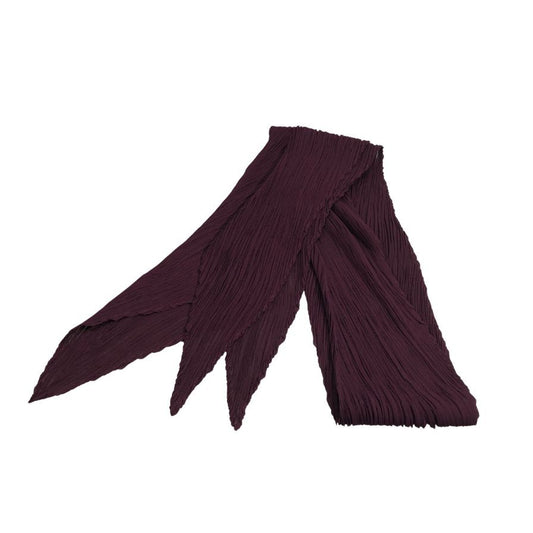 プリーツプリーツ イッセイミヤケ ストール プリーツ 加工 ポリエステル タグ欠損 パープル PLEATS PLEASE ISSEY MIYAKE【AFB50】