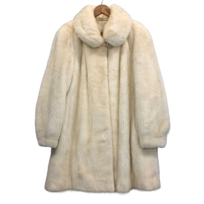 サガミンク 銀サガ ハーフコート ミンク ファー アイボリー サイズF レディース SAGAMINK【AFF22】