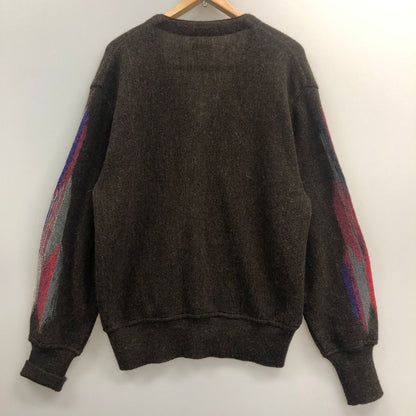 美品◆ヨネトミ コーヘン ウール アルパカ カーディガン メンズ サイズ L マルチカラー 米富 KOOHEM 【AFB3】