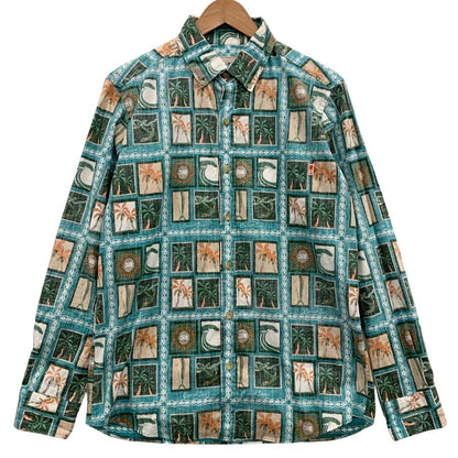 極美品◆ココナッツジュース 柄シャツ 長袖 メンズ サイズ M coconut juice 【AFB23】