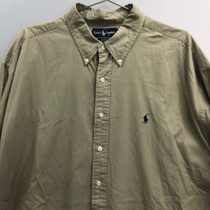美品◆ラルフローレン ボタンダウンシャツ 90S BLAKE グリーン メンズ サイズXXL Ralph Lauren 【AFB10】