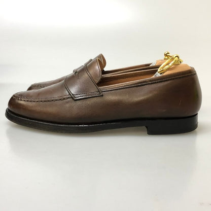 クロケット&ジョーンズ レザーシューズ ローファー ボストン ダークブラウン サイズUK5.5E メンズ Crockett&Jones 約24.0cm【AFD4】