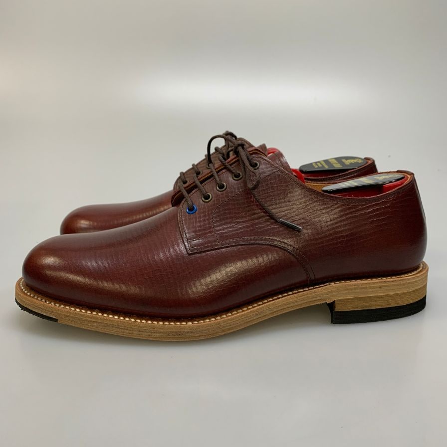 スコッチグレイン ST6352 レースアップシューズ カーフ ボルドー サイズ25.5EE 革靴 SCOTCH GRAIN ビジネスシューズ 約25.5cm【LA】【中古】