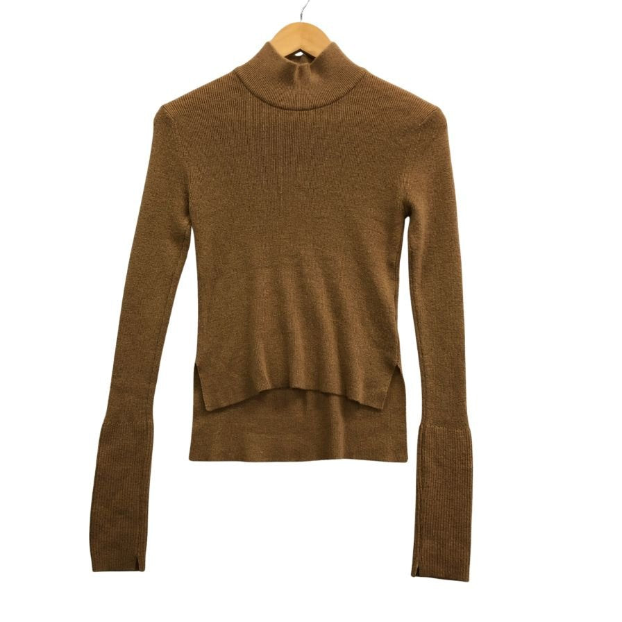 美品◆マメ クロゴウチ ニットセーター MM17AW-KN027 カシミア シルク ニット ハイネック ベージュ系 サイズ2 レディース Mame Kurogouchi 【AFB17】