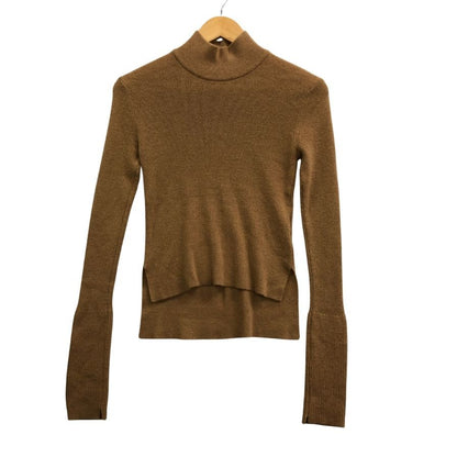美品◆マメ クロゴウチ ニットセーター MM17AW-KN027 カシミア シルク ニット ハイネック ベージュ系 サイズ2 レディース Mame Kurogouchi 【AFB17】