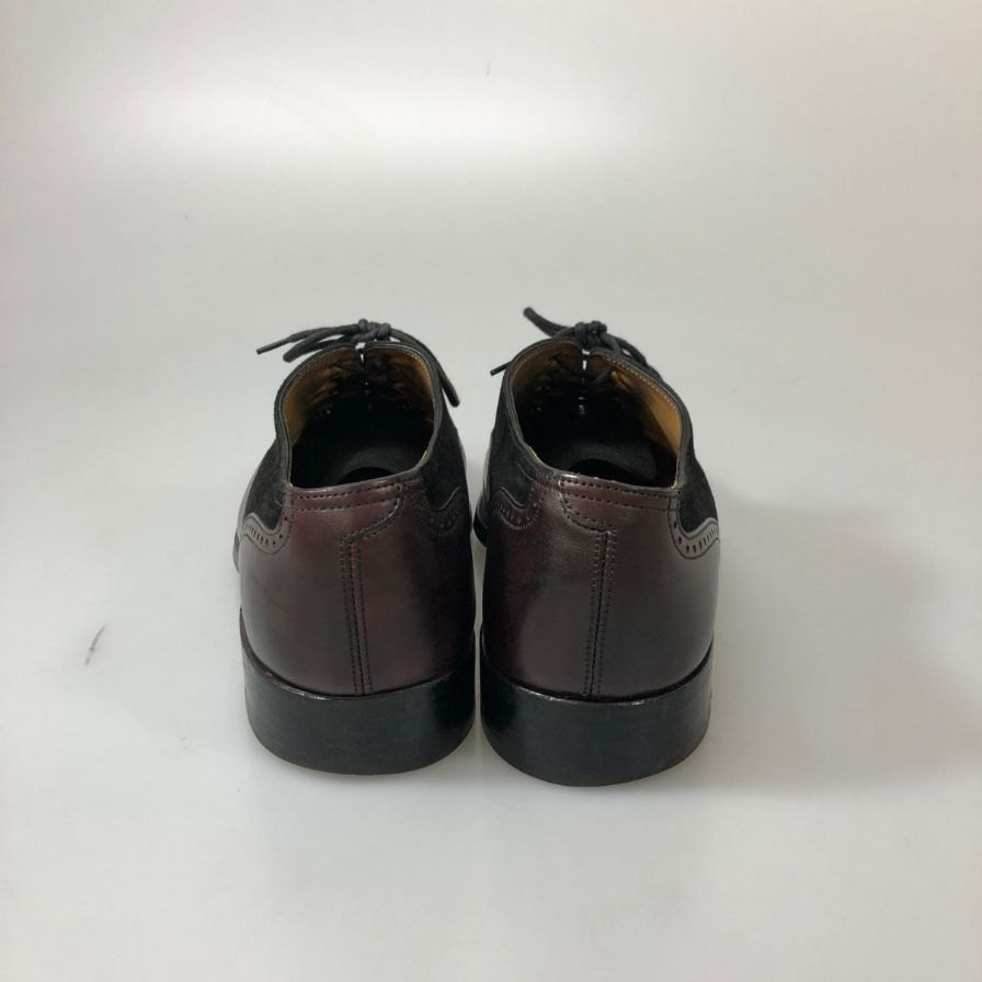 ジョンロブ レザーシューズ  トウチェスター カーフ×スエード コンビ ラスト7000 メンズ サイズ7D ブラウン JOHN LOBB TOWCESTER ビジネスシューズ 約25.5cm【LA】【中古】