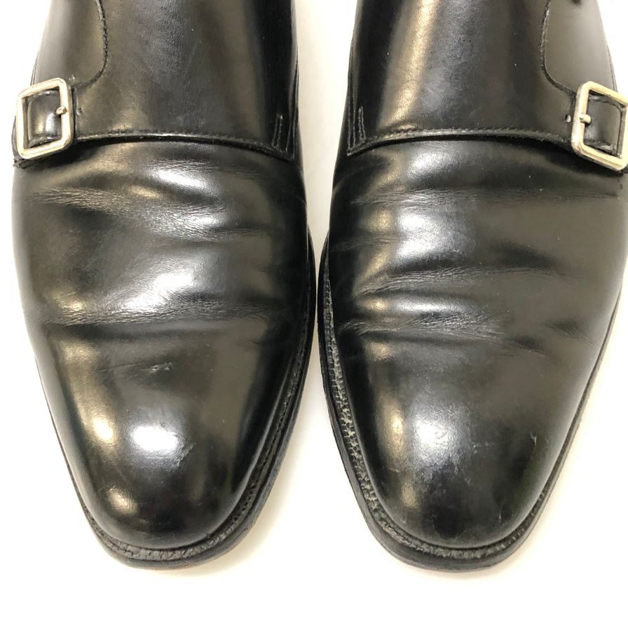 クロケット＆ジョーンズ レザーシューズ セイモア ダブルモンク ブラック サイズUK6.5D CROCKETT&JONES 約25.0cm【PTM5】