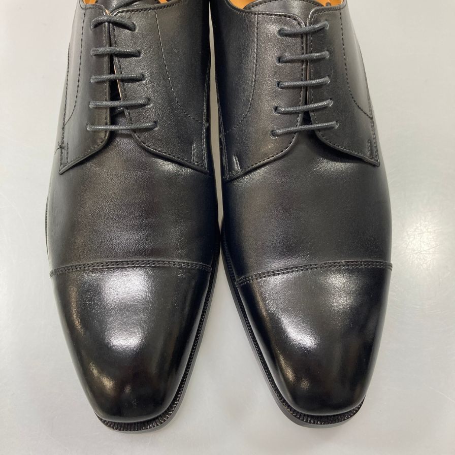 ユナイテッドアローズ グリーンレーベルリラクシング  ストレートチップ レザー メンズ ブラック サイズ7.5  UNITED ARROWS 約25.5cm【AFD4】