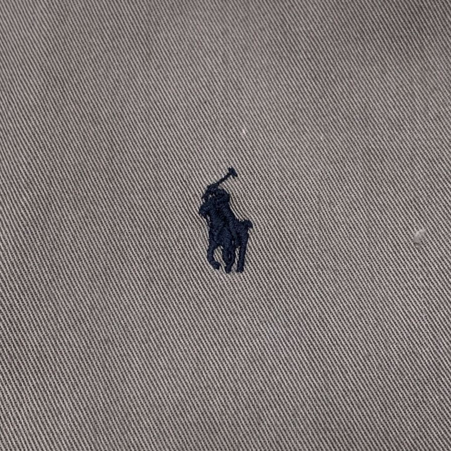 ポロ ラルフローレン 長袖シャツ ボタンダウン グレー メンズ サイズL POLO RALPH LAUREN【LA】