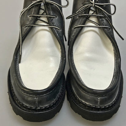 パラブーツ サカイ チロリアンブーツ ブライドルレザー コンビ グレー ホワイト メンズ サイズ8F PARABOOTS Sacai ブーツ 約26.5cm【LA】【中古】