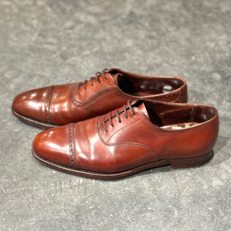 クロケット&ジョーンズ レザーシューズ アルバニー アデレード カーフ ブラウン メンズ サイズUK6D Crockett&Jones ビジネスシューズ 約24.5cm【LA】【中古】