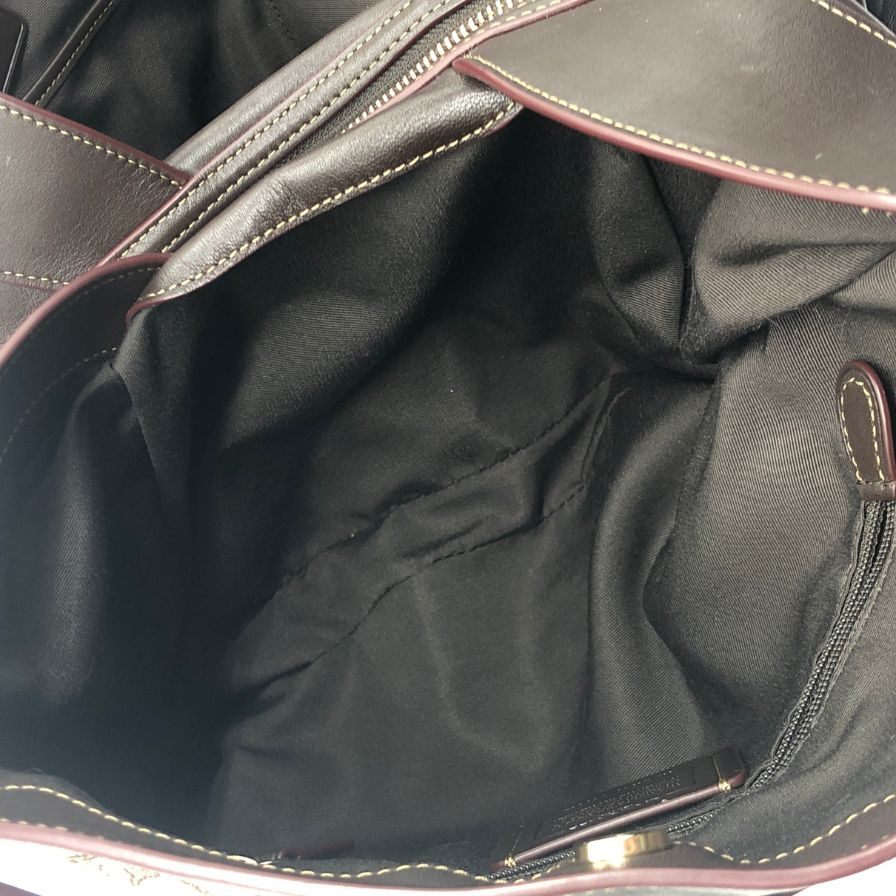 コーチ シグネチャー キャンバス×レザー ハンドバッグ トートバッグ  ゴールド金具 F57612 COACH【AFE10】