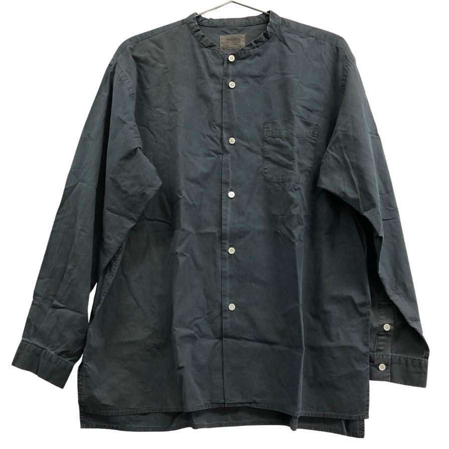 中古◆ウィーク シャツ バンドカラー サイズ1 ブラック系 メンズ weac. 【AFB39】