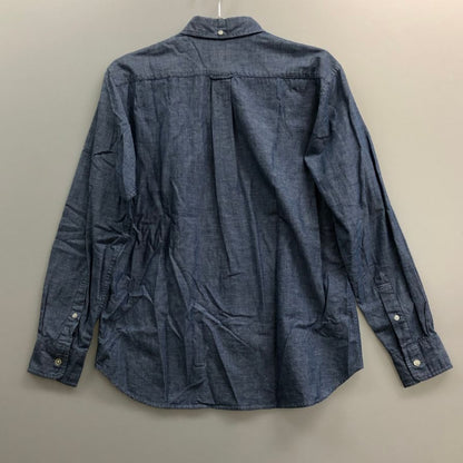 美品◆セロ シャツ シャンブレーサイズ15 メンズ ブルー系 SERO 【AFB39】
