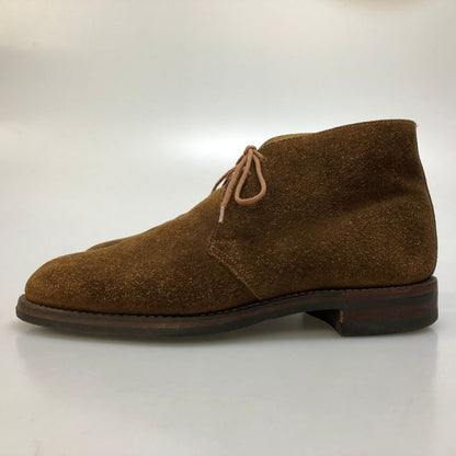 クロケット&ジョーンズ チャッカブーツ チャートシー スエード ライトブラウン メンズ サイズUK7E CROCKETT&JONES CHERTSEY ブーツ 約25.5cm【LA】【中古】