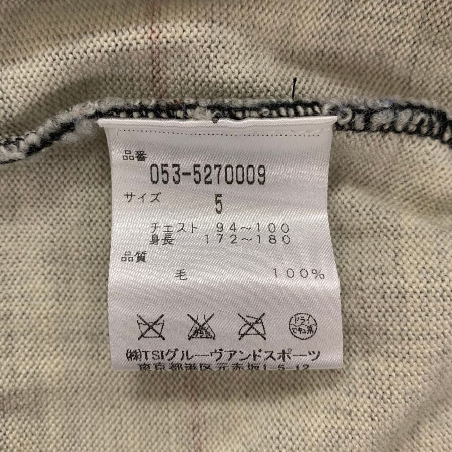 美品◇パーリーゲイツ ニット クルーネック 恐竜柄 ウール