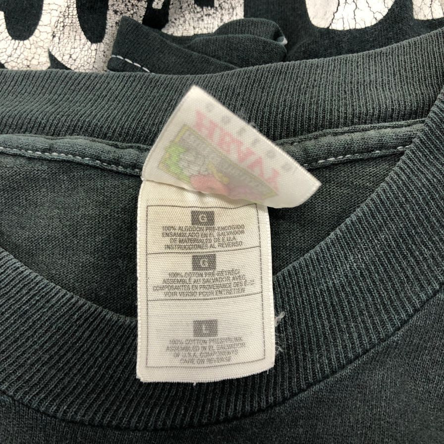 中古◆フルーツオブザルーム Tシャツ 90S オールド スヌーピー ブラックメンズ サイズL  FRUIT OF THE LOOM PEANUTS 【AFB36】