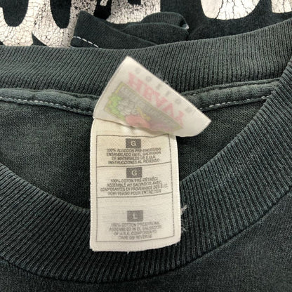 中古◆フルーツオブザルーム Tシャツ 90S オールド スヌーピー ブラックメンズ サイズL  FRUIT OF THE LOOM PEANUTS 【AFB36】