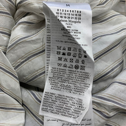 中古◆メゾン マルジェラ 22AW クルーネックニット ダメージ加工 グレー メンズ サイズM SI1HA0005 Maison Margiela 【AFB5】