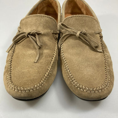 バーニーズニューヨーク ドライビングシューズ スエード モカシン メンズ ベージュ サイズ42 BARNEYS NEWYORK 約27.0cm【AFC32】