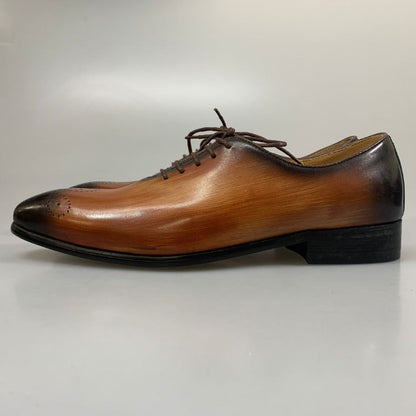 スキャンガー レザーシューズ 本革 ハンドメイド ベージュ サイズ 40 メンズ SKANNGER HANDMADE 約25.0cm【AFD4】
