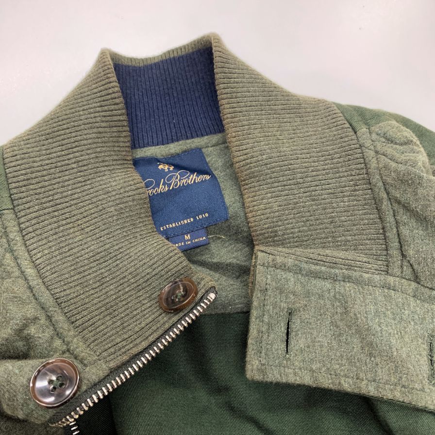 中古◆ブルックスブラザーズ ジャケット コットン  カーキ メンズ サイズM Brooks Brothers 【AFB9】