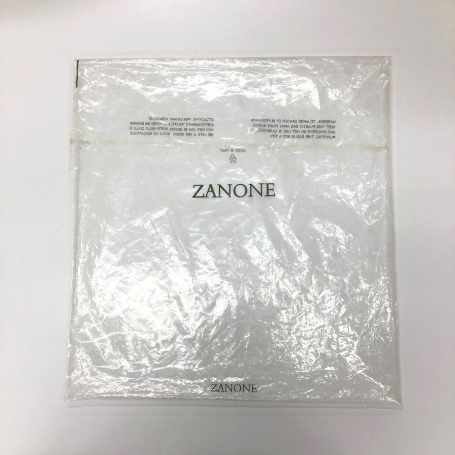 美品◆ザノーネ  Vネック ニット ウール アイボリー サイズ48 メンズ ZANONE 【AFB7】