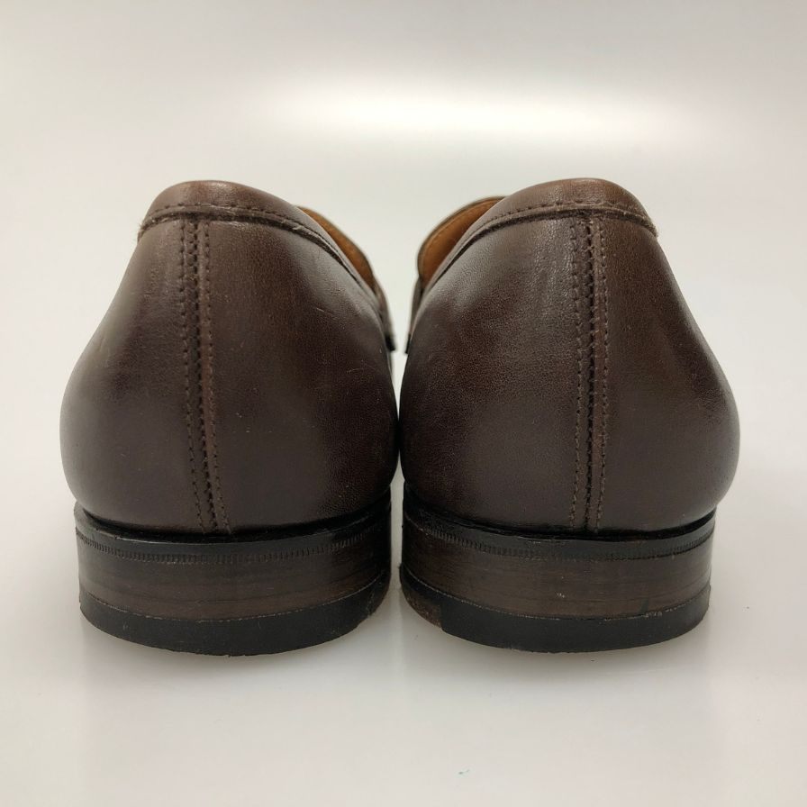 ジョンロブ レザーシューズ ペニーローファー キャンパス 315ラスト カーフ メンズ ダークブラウン サイズUK6E JOHN LOBB CAMPUS ローファー 約24.5cm【LA】【中古】