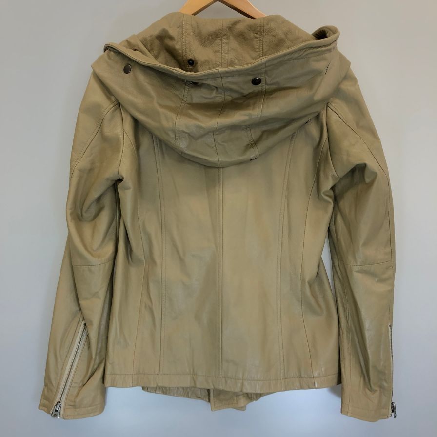 美品◆トルネードマート ライダース デザインパーカ ゴート メンズ  ベージュ サイズM  TORNADO MART 【AFA7】