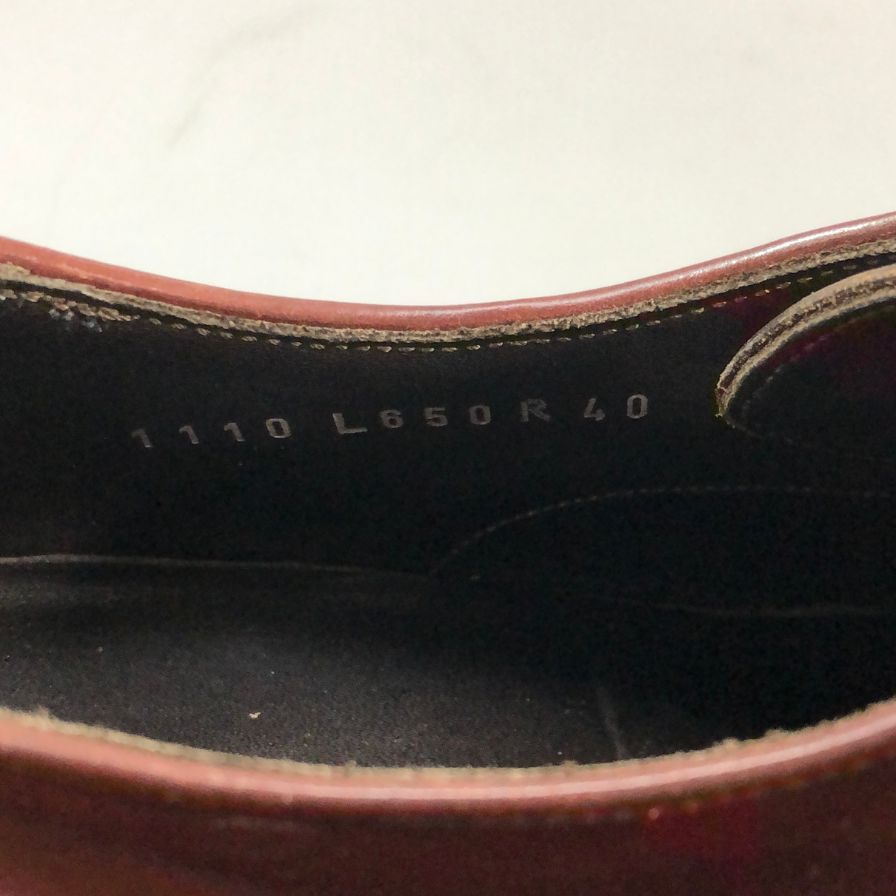 アルフレッド ダンヒル レザーシューズ コードバン プレーントゥ イタリア製 メンズ サイズ40 ブラウン Alfred Dunhill 約25.5cm【AFC48】