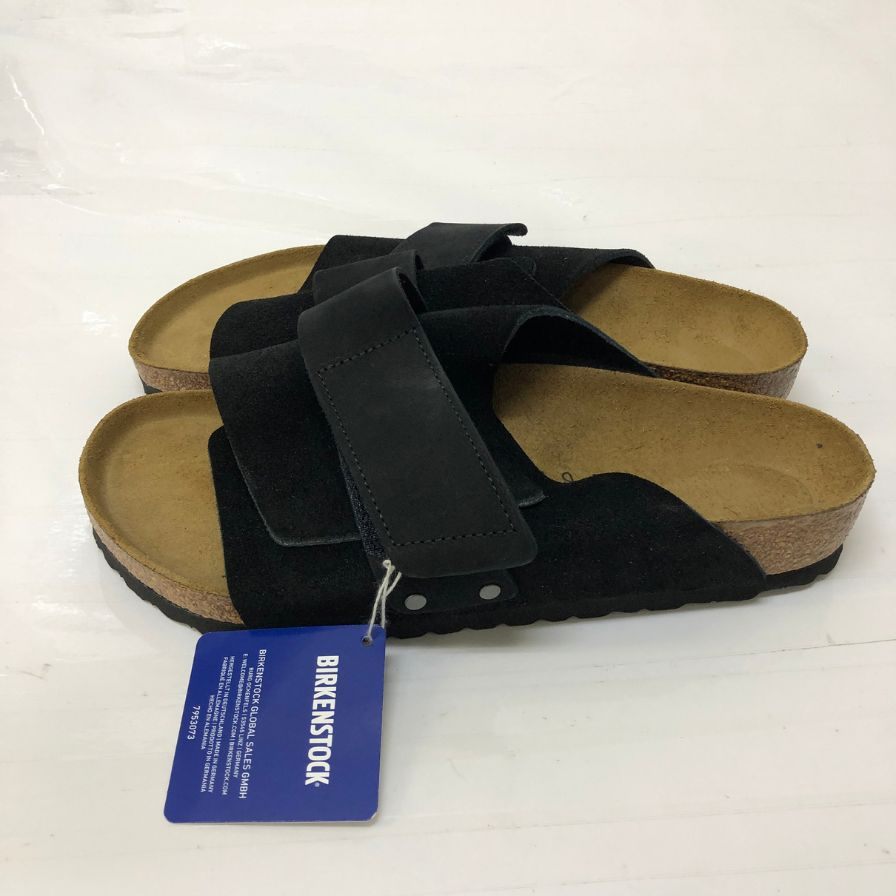 ビルケンシュトック 1022350 KYOTO スエードサンダル ブラック サイズ41 メンズ BIRKENSTOCK 約26.5cm【AFD4】