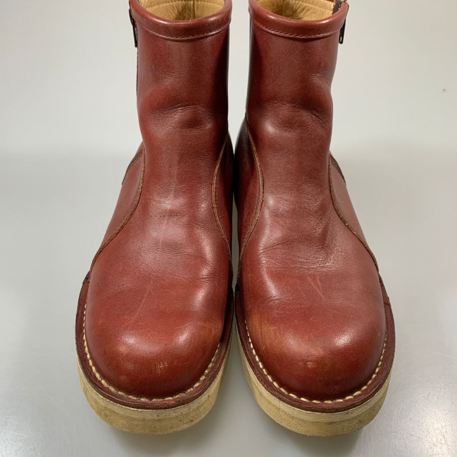 ダナー D914107 サイドジップ ブーツ ワークホース メンズ サイズ8 ブラウン  Danner 約26.0cm【AFC6】