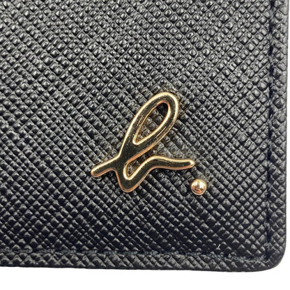 アニエスベー 財布 サフィアーノ 二つ折り レザーウォレット レディース EW13B-02 ブラック agnes.b【AFI4】