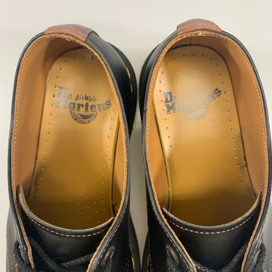 ドクターマーチン レザーシューズ コンビ レザー 3ホール 1461 ブラック ブラウン メンズ サイズUK6 Dr.Martens 約24.5cm【AFC29】