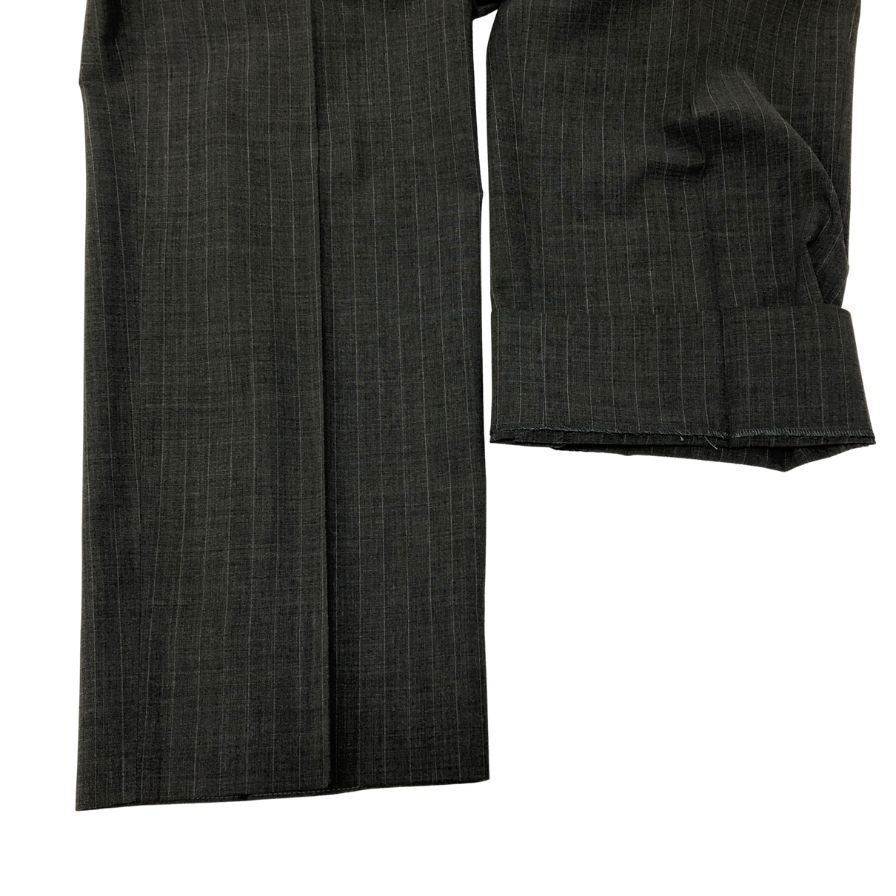 ブルックスブラザーズ スーツ 段返り3Bジャケット グレー ストライプ メンズ サイズ39REG Brooks Brothers【AFG1】