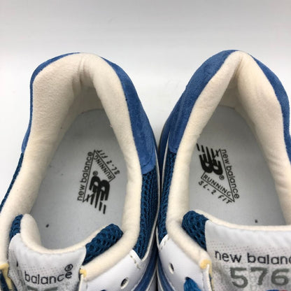 ニューバランス スニーカー M576BBB メッシュ×スエード イングランド製 メンズ ブルー サイズUK7.5 NEW BALANCE 約26.0cm【AFC47】