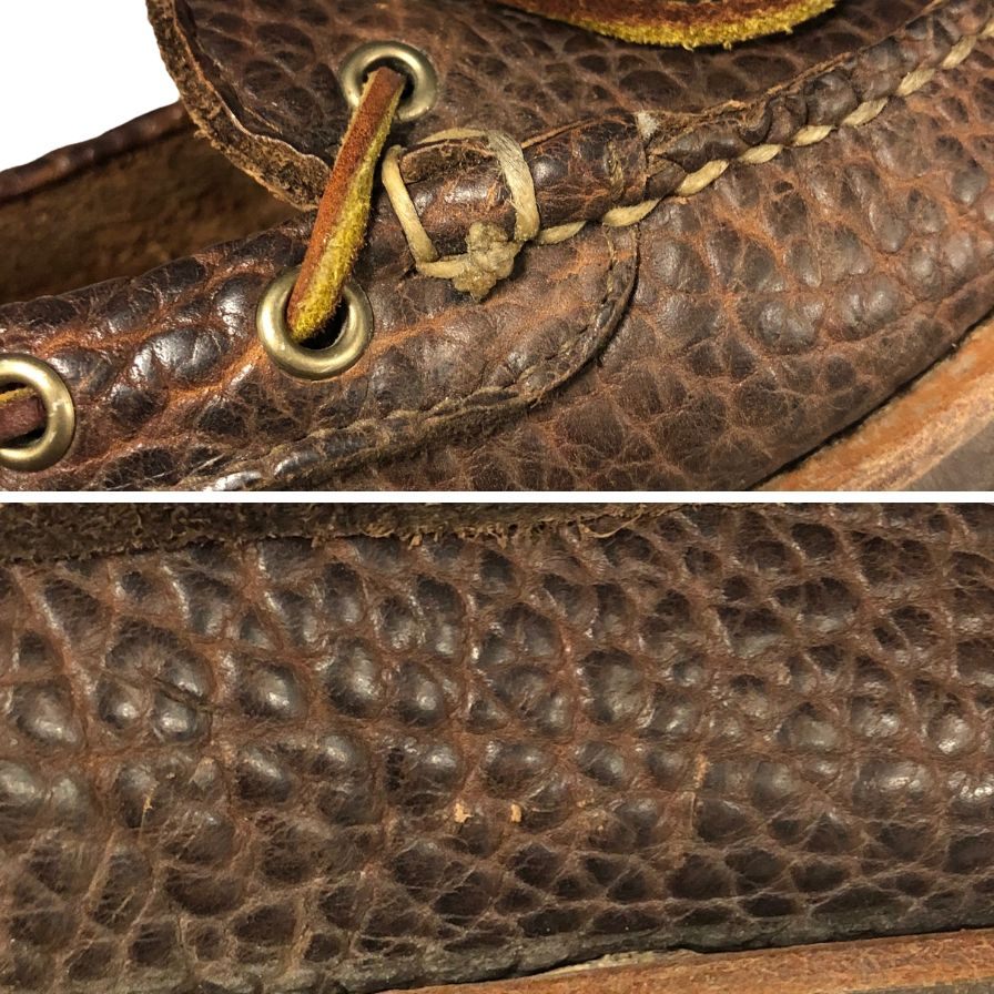 ランコート デッキシューズ レンジャーモック グレインレザー ブラウン メンズ サイズ7D RANCOURT 約25.5cm【AFD15-2】