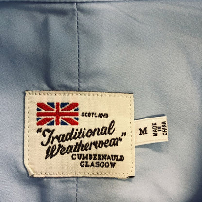 極美品◆トラディショナル ウェザーウェア 長袖シャツ サックスブルー メンズ サイズM Traditional Weatherwear 【AFF20】