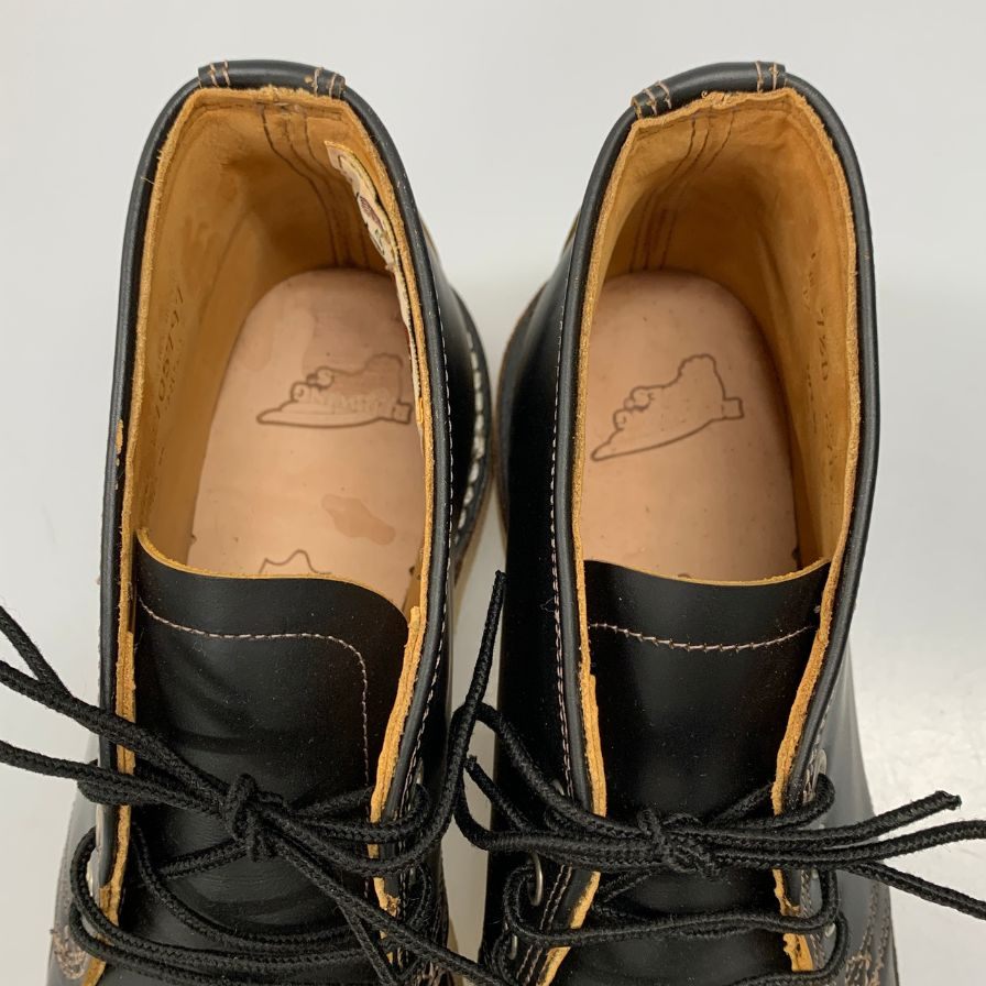 レッドウィング チャッカブーツ 9852 アイリッシュセッター 復刻犬タグ メンズ ブラック サイズ7ハーフ D RED WING 約26.0cm【AFC45】