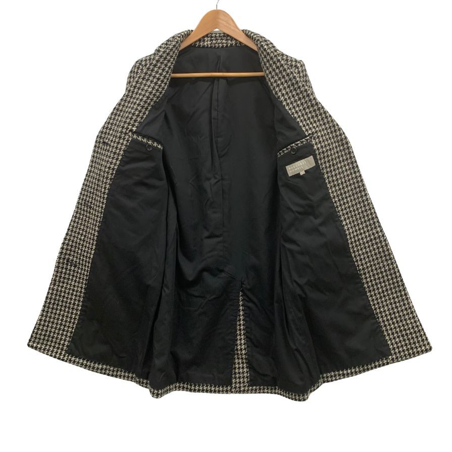 美品◆マーガレットハウエル チェスターコート 千鳥柄 14AW 578-212405 レディース サイズ1 ホワイト ブラック MARGARET HOWELL 【AFA24】