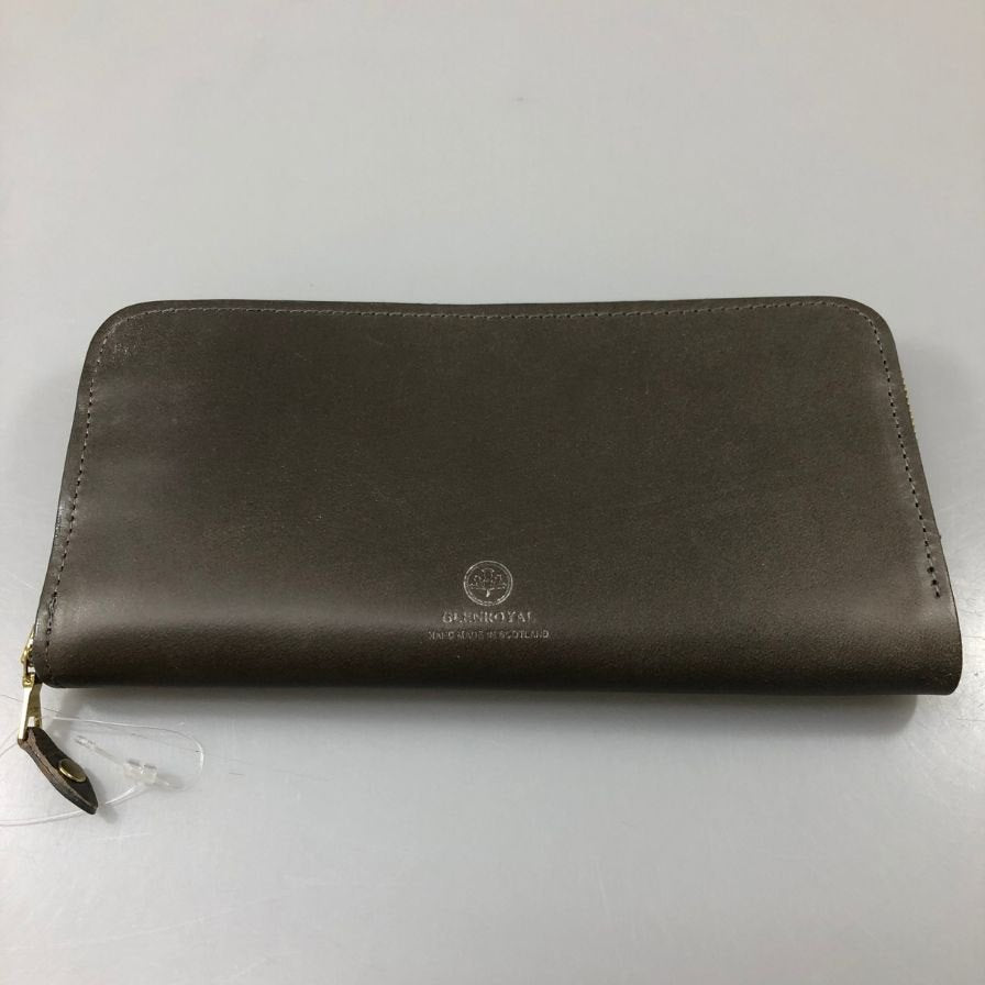 グレンロイヤル 長財布 ラウンドジップ ブライドルレザー トープ ゴールド金具 GLENROYAL【AFI1】
