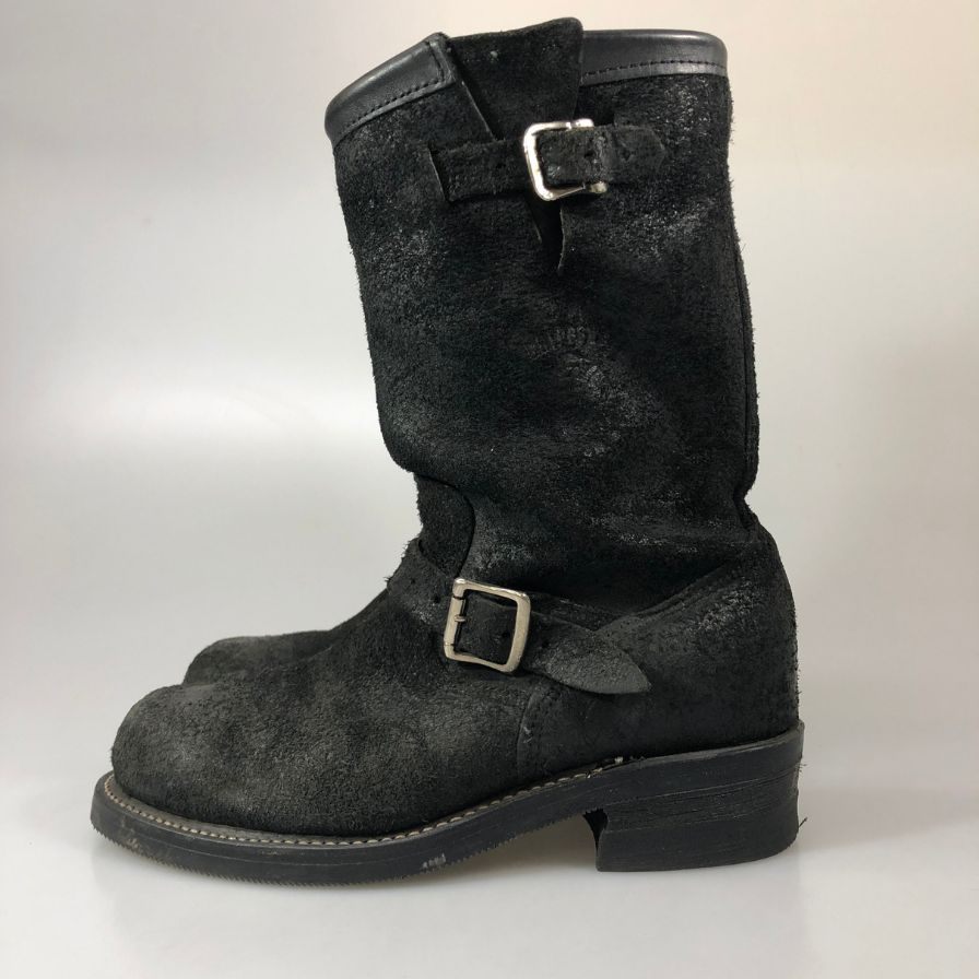 チペワ 91069 エンジニアブーツ スエード ブラック サイズUS7.5E メンズ CHIPPEWA 約25.5cm【AFI30】