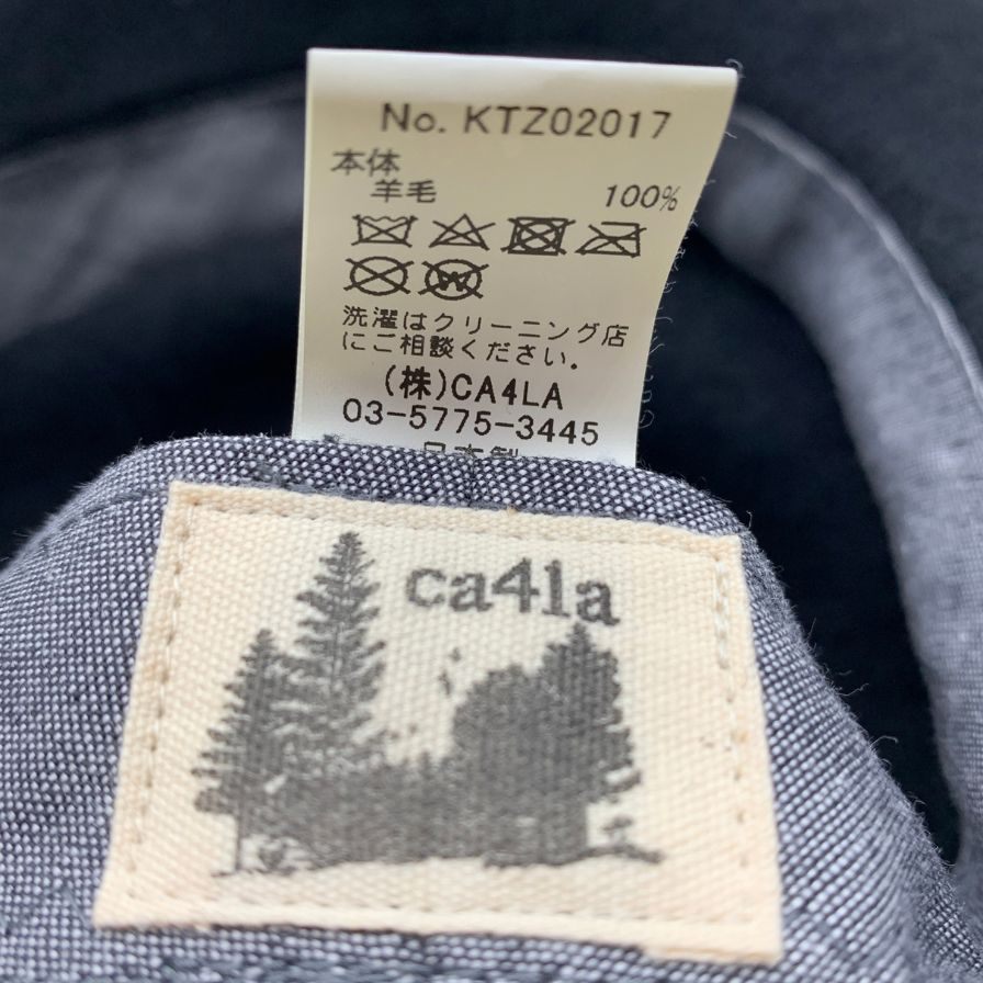 カシラ ベレー帽 日本製 メンズ サイズ不明 ブラック CA4LA