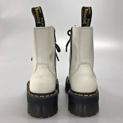 ドクターマーチン レースアップブーツ ジェイドン サイドジップ レザー 15265100 ホワイト レディース サイズUK4 Dr.MARTENS JADON 約23.0cm【AFD6】