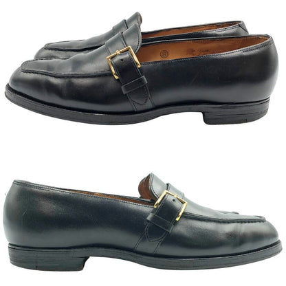 ジョンロブ ローファー モンクストラップ Uチップ メンズ ブラック サイズUK5.5 JOHN LOBB ローファー 約24.0cm【LA】【中古】