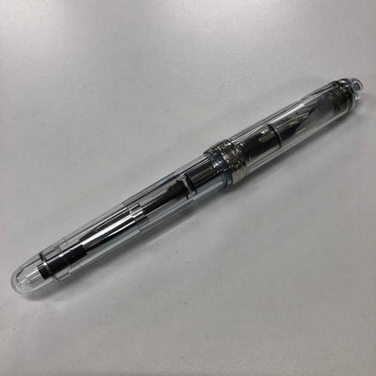 プラチナ 万年筆 センチュリー 3776 透明 クリア ペン先14K F 585 日本製 PLATINUM CENTURY【AFI12】